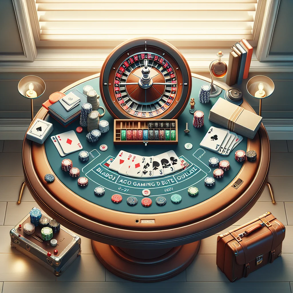 Jogos de mesa clássicos como blackjack e roleta