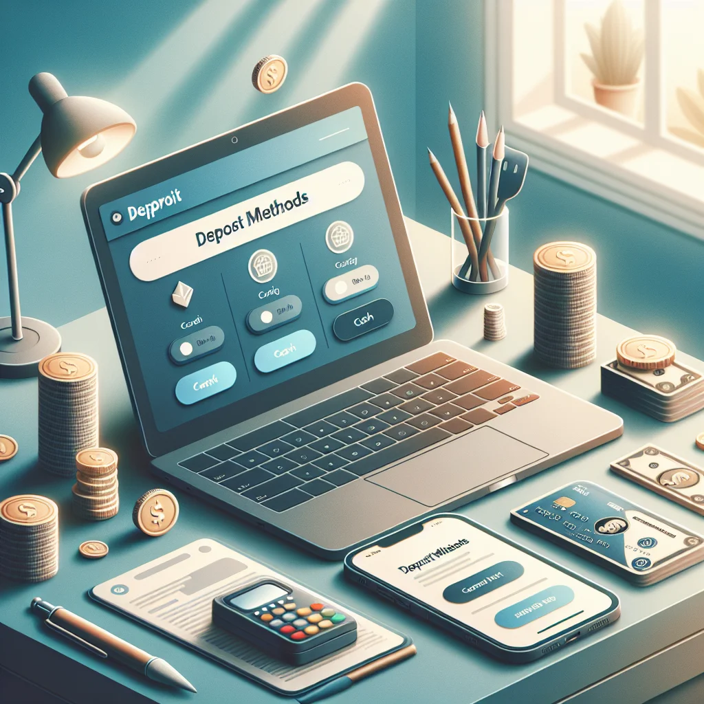 Métodos de depósito disponíveis